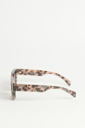 Gafas kakis wayfarer con marco cuadrado estampado