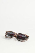 Gafas kakis wayfarer con marco cuadrado estampado