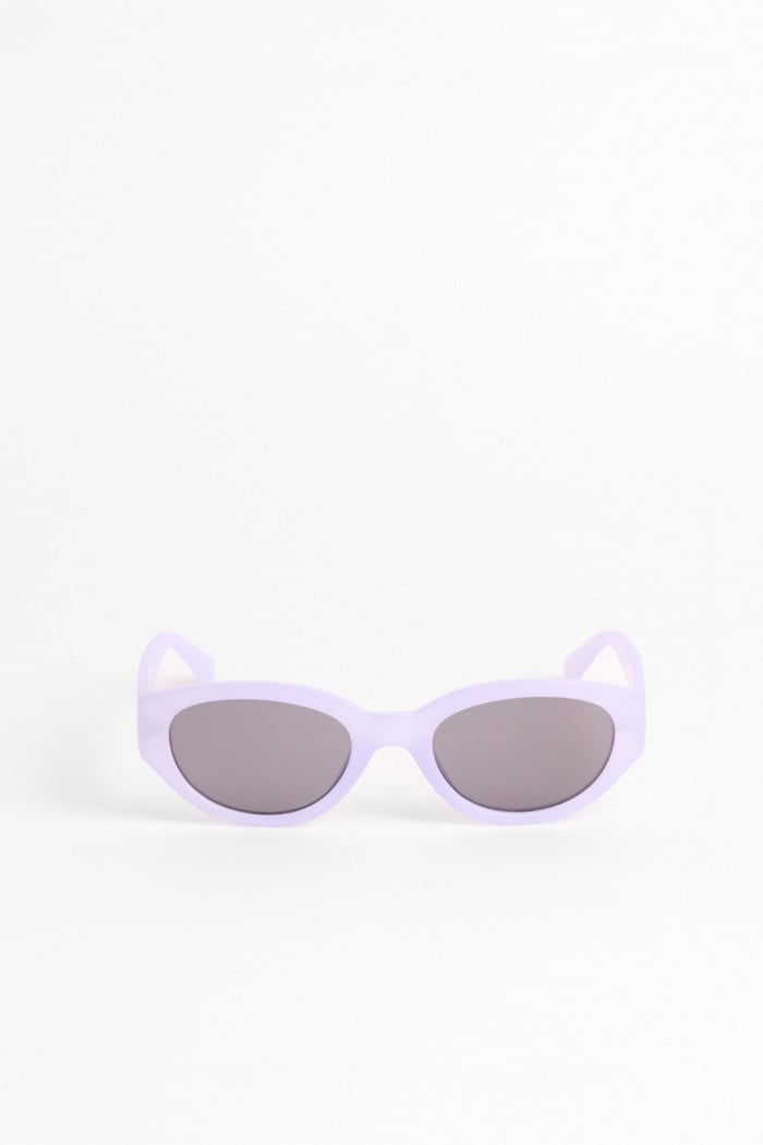 Gafas cat eye de sol azules con lentes oscuros