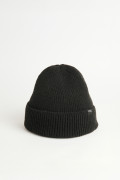 Gorro tejido unicolor con doblez ajustable sencillo