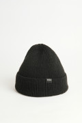 Gorro tejido unicolor con doblez ajustable sencillo