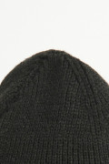 Gorro tejido unicolor con doblez ajustable sencillo