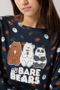 Camiseta manga larga azul con diseños de Escandalosos