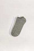 Paquete de medias X3 unicolores tobilleras con texturas