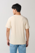 Camiseta de Plaza Sésamo kaki clara manga corta
