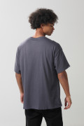 Camiseta gris oversize manga corta de Green Day