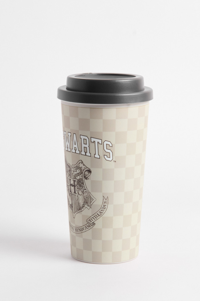 Vaso unicolor con tapa y diseño de Harry Potter