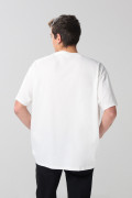 Camiseta oversize de Coca-Cola crema clara manga corta