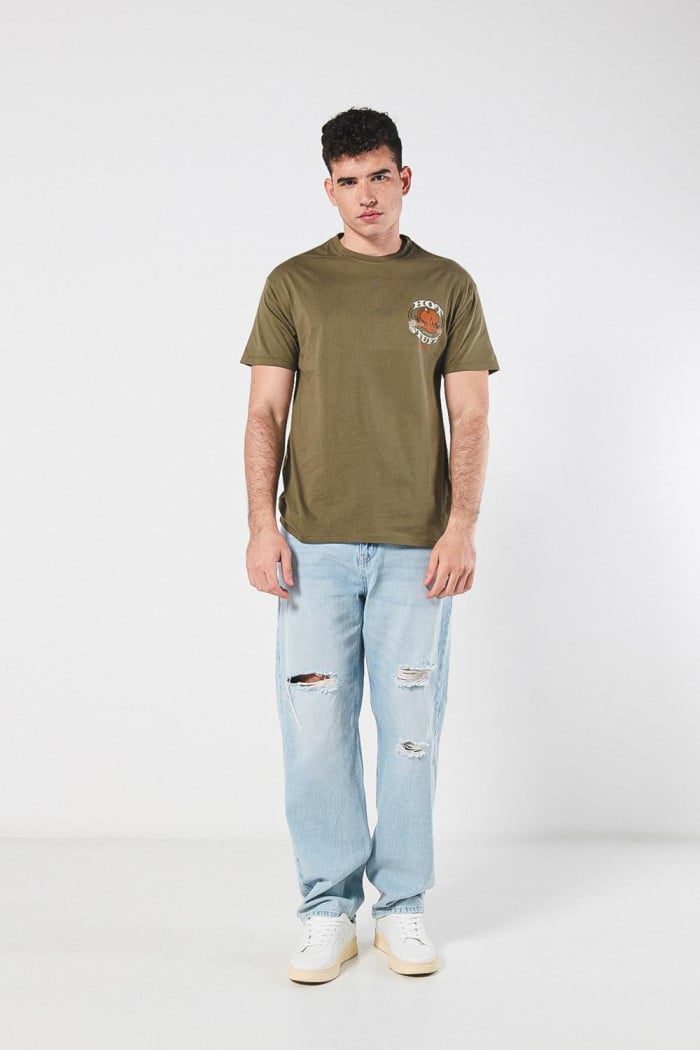 Camiseta de Hot Stuff verde oscura con manga corta