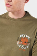Camiseta de Hot Stuff verde oscura con manga corta