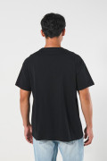 Camiseta en algodón unicolor cuello redondo