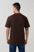 Camiseta en algodón cuello redondo unicolor