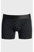 Bóxer azul intenso brief-medio con figuras continuas
