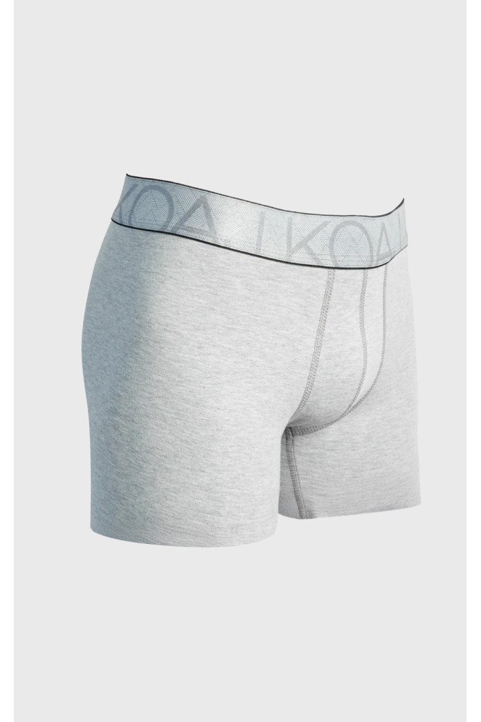 Bóxer midway brief-largo gris medio en algodón