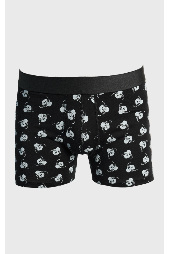 Bóxer negro brief-medio con diseños de Goofy