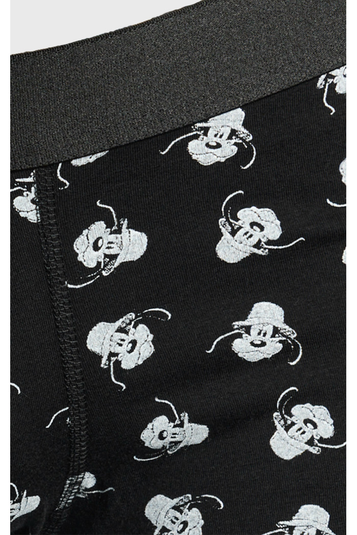 Bóxer negro brief-medio con diseños de Goofy