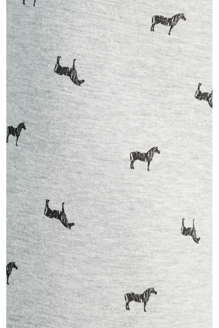 Bóxer brief-medio gris con diseños de caballos