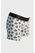 Bóxer gris brief- medio con diseños de Mickey y elástico
