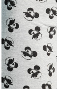 Bóxer gris brief- medio con diseños de Mickey y elástico
