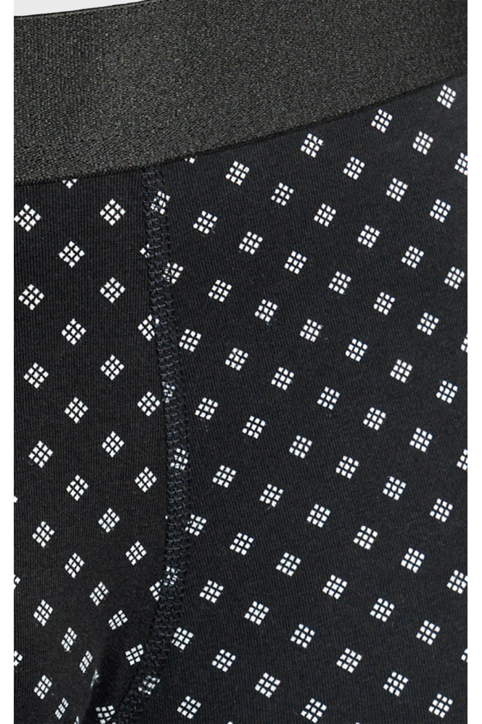 Bóxer azul midway brief-largo con diseños de rombos