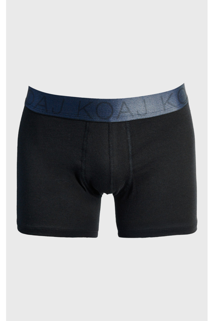 Bóxer brief-medio azul intenso con cintura elástica
