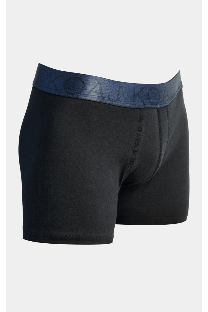Bóxer brief-medio azul intenso con cintura elástica
