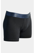 Bóxer brief-medio azul intenso con cintura elástica