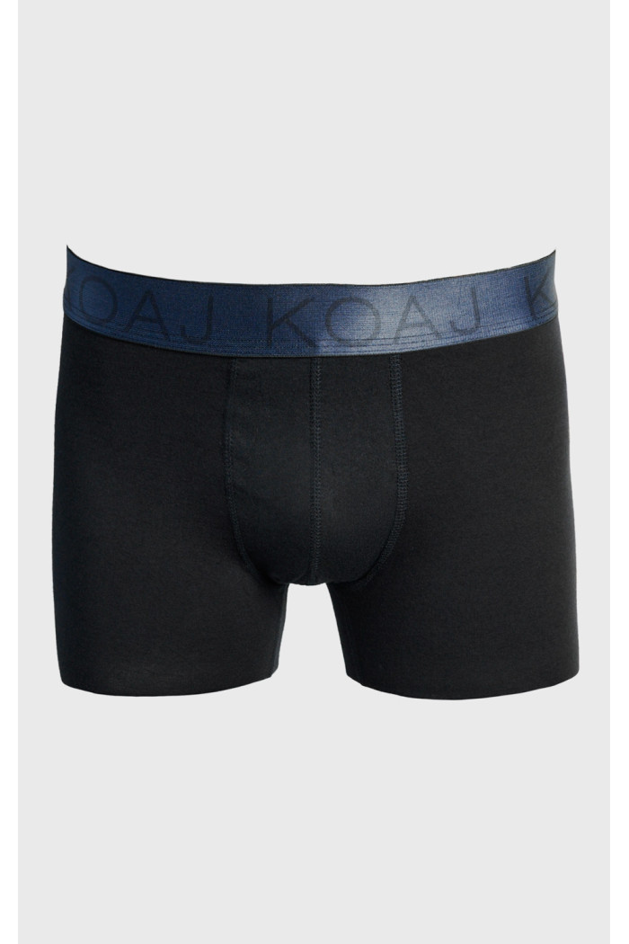 Bóxer azul intenso midway brief-largo con cintura elástica