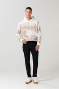Jean tiro bajo ajustado skinny negro con 5 bolsillos
