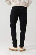 Jean tiro bajo ajustado skinny negro con 5 bolsillos
