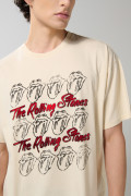 Camiseta oversize kaki clara manga corta de Rolling Stones