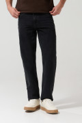 Jean tiro bajo 90´S gris oscuro con bota recta y bolsillos