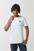 Camiseta de Popeye azul manga corta con bolsillo