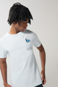 Camiseta de Popeye azul manga corta con bolsillo