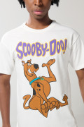 Camiseta manga corta crema en algodón de Scooby-Doo
