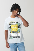 Camiseta unicolor en algodón de Bob Esponja con manga corta
