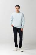 Jean azul intenso skinny con cremallera y tiro bajo