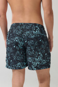 Bermuda tiro bajo playera azul intensa estampada