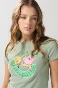 Camiseta manga corta verde clara de Bob Esponja