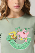 Camiseta manga corta verde clara de Bob Esponja