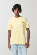 Camiseta amarilla clara de Pinky y Cerebro con manga corta