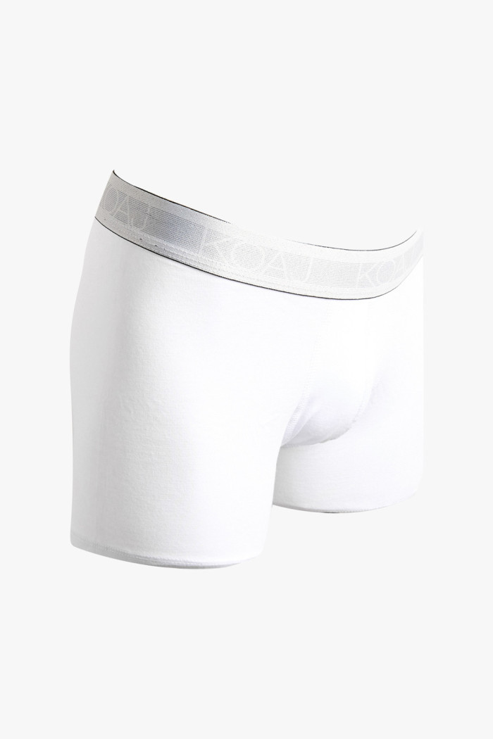 Bóxer blanco brief-medio en algodón con elástico