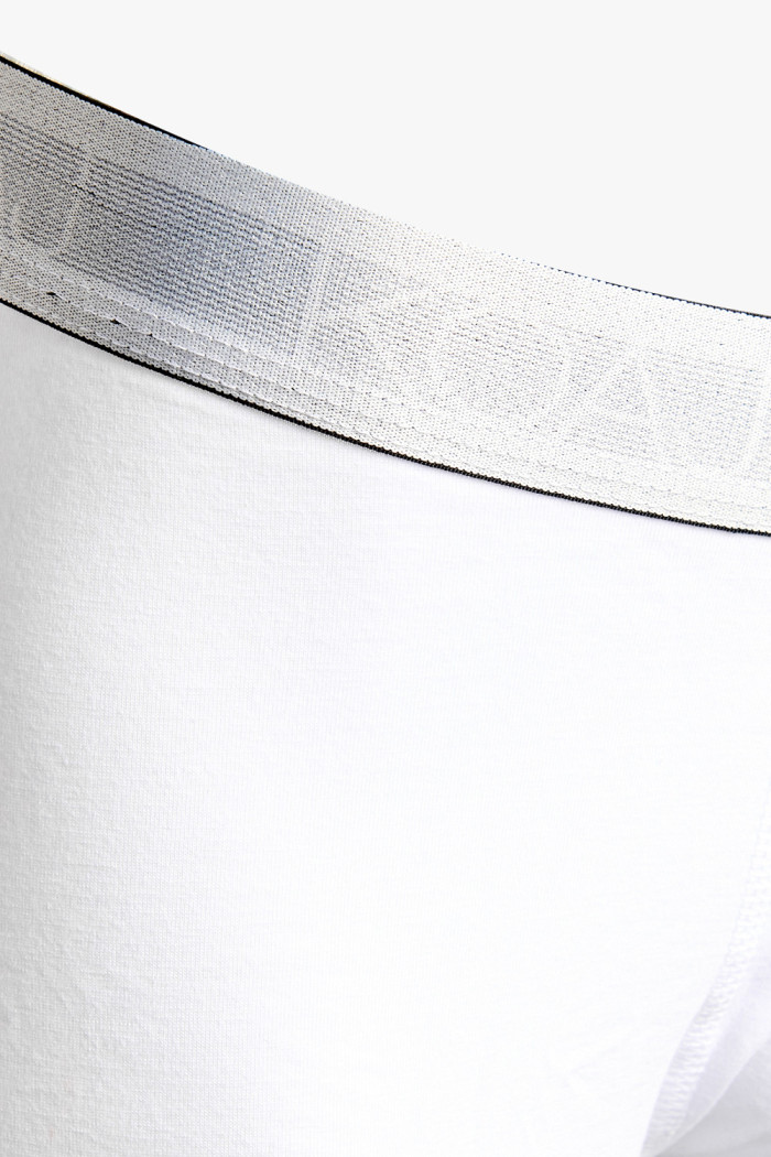 Bóxer blanco brief-medio en algodón con elástico