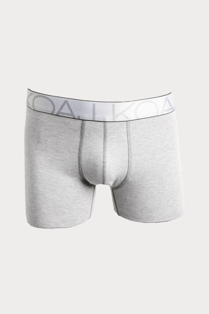 Bóxer en algodón midway brief-largo gris con elástico