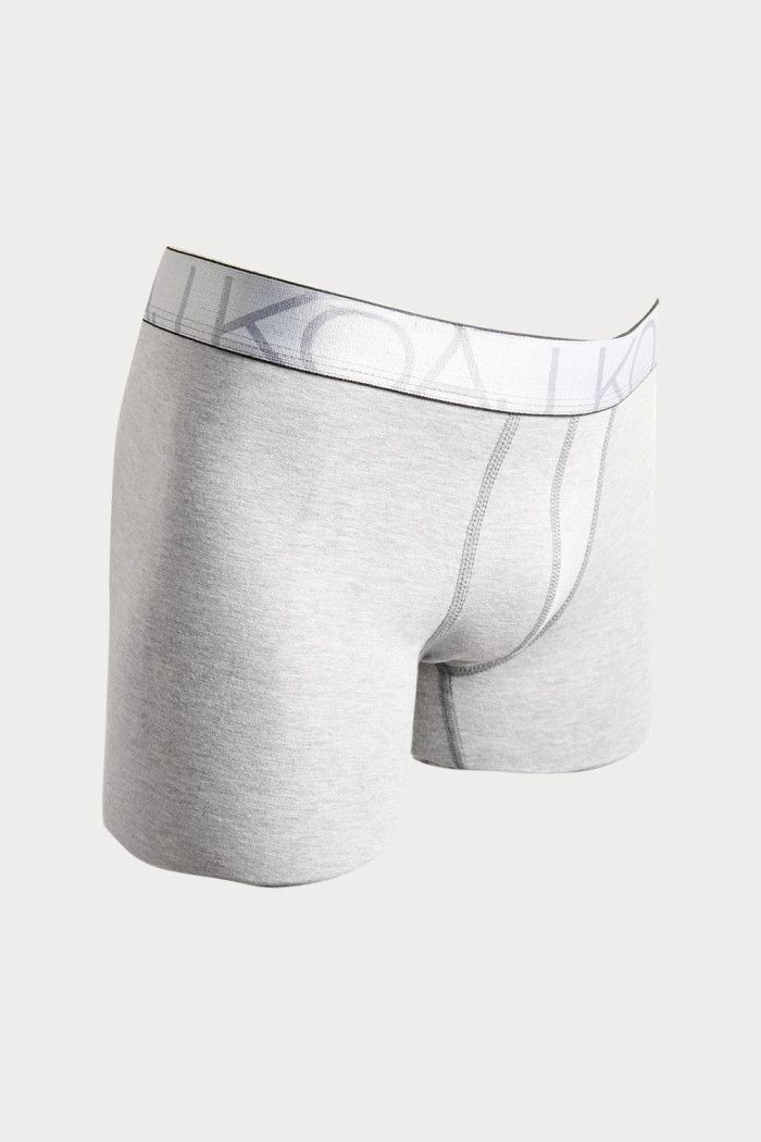 Bóxer en algodón midway brief-largo gris con elástico