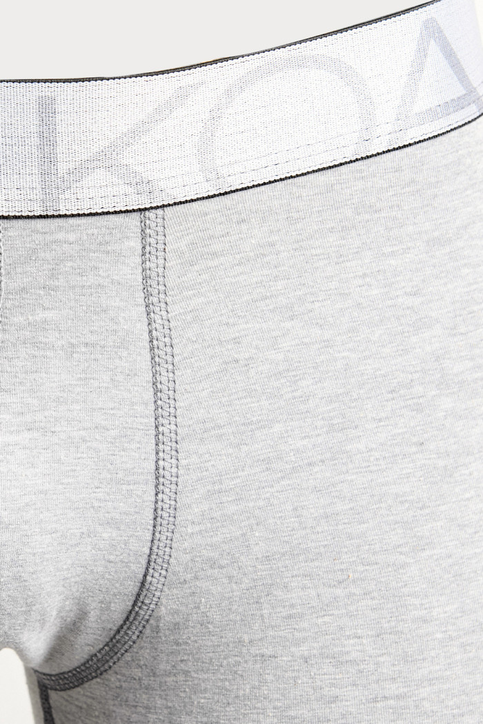 Bóxer en algodón midway brief-largo gris con elástico