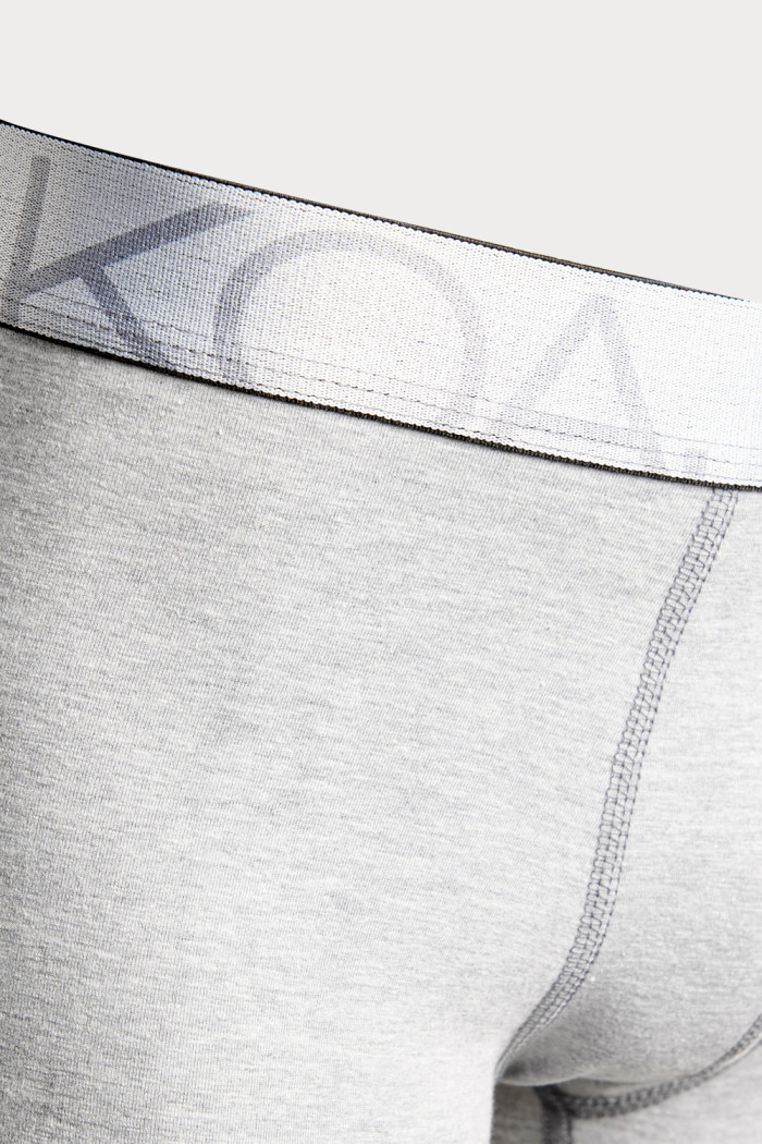 Bóxer en algodón midway brief-largo gris con elástico