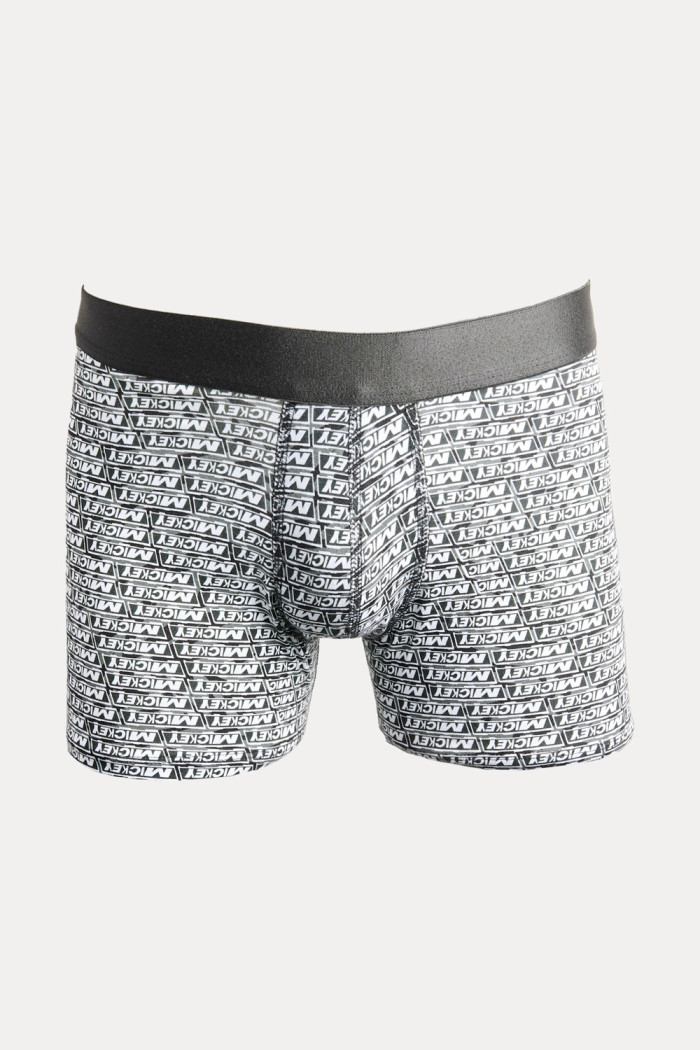Bóxer brief-medio negro en algodón de Mickey