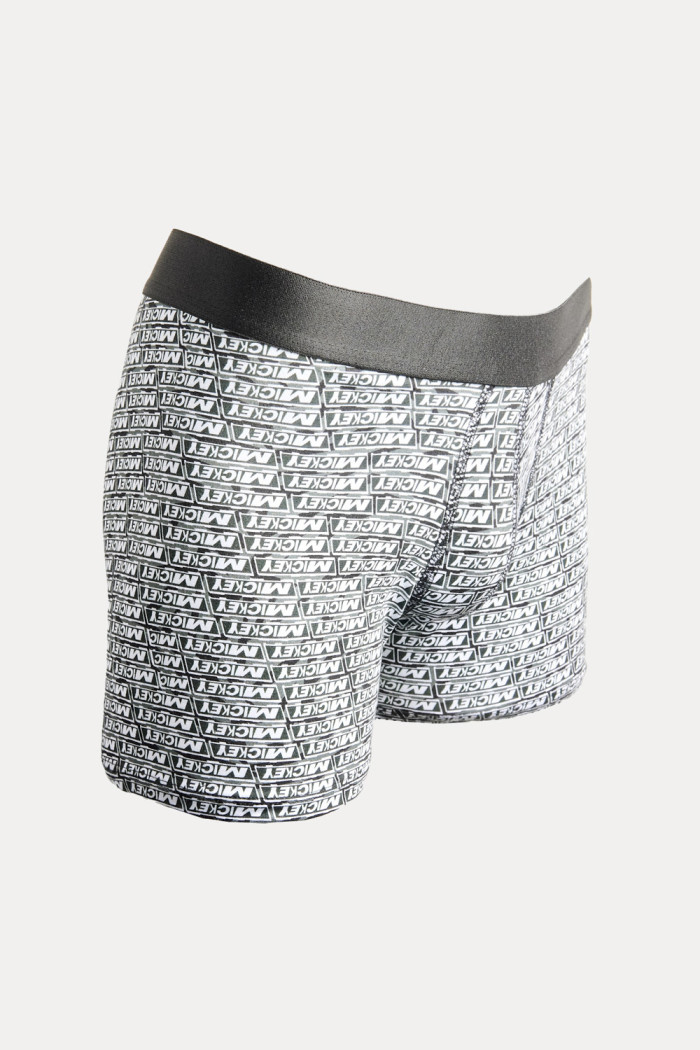 Bóxer brief-medio negro en algodón de Mickey