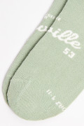 Medias tobilleras unicolores con texto college localizado